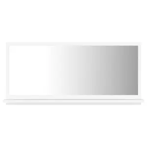 Dorlene Framed Wall Mounted Bathroom Mirror White / 80 cm