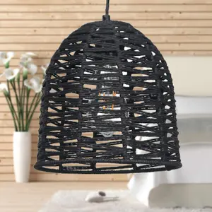 First Choice Lighting Set of 2 Kleo Dark String Pendant Lightshade