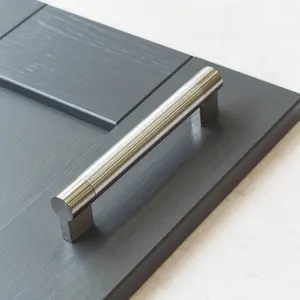 22mm Thick Brushed Nickel Boss Cabinet Handle