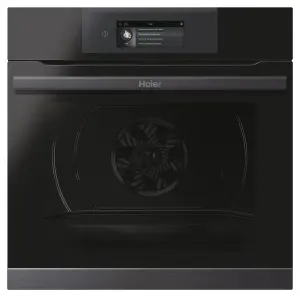 Haier Series 4 HWO60SM5T9BH Built-in Pyrolytic Single Pyrolytic Oven - Gloss black