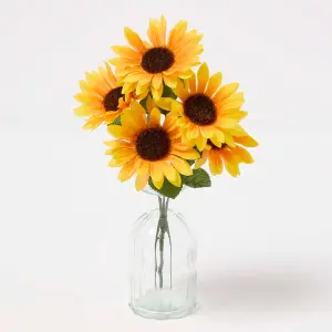 Homescapes Handmade Sunflower Artificial Bouquet