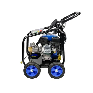 POLLOR Petrol Pressure Washer 7HP 3500 PSI Power Jet Patio Wash 242 Bar High Power With 5 Nozzles