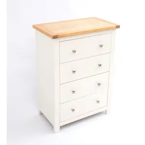 Maggiori 4 Drawer Chest of Drawers Chrome Knob