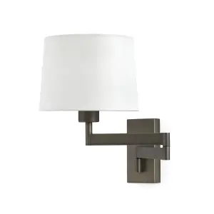 Luminosa Artis Wall Light with Shade White, E27