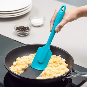 Zeal Ergonomic Silicone Spatula, 26cm, Aqua