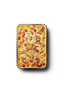 MasterClass Non-Stick Loose Base Fluted Rectangular Flan / Quiche