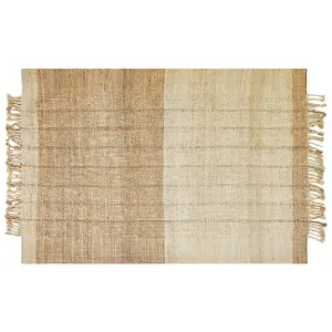 Jute Area Rug 200 x 300 cm Beige KARKIN