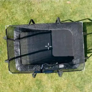 9ft x 6ft JumpPRO™ Xcel Black Rectangular Trampoline with Enclosure