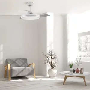 Luminosa Areca 3 Blade DC LED Ceiling fan 48W CCT White