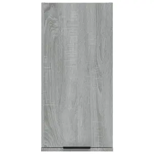 Berkfield Wall-mounted Bathroom Cabinet Grey Sonoma 32x20x67 cm