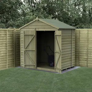 4LIFE Apex Shed 7x5 - Double Door - No Window