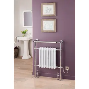 Acton Traditional Towel Rail Heated Towel Rails Electric/Water-Fed / 96.3cm x 76.3cm x 23cm