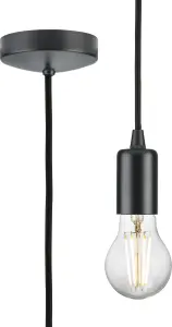 Luminosa 1.8m E27 Contemporary Pendant Set - Anthracite 230V IP20 80W