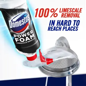 Domestos Power Foam Toilet & Bathroom Cleaner Spray Limescale Remover, 450ml