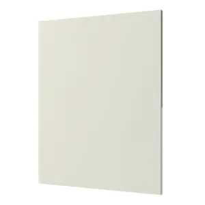 GoodHome Stevia Innovo handleless gloss cream slab Blanking panel (H)715mm (W)595mm