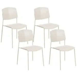 Set of 4 Dining Chairs ASTORIA Beige