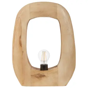 Mango Wood Table Lamp Light AJAY