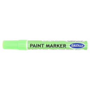 Oil-based Paint Marker Pen Permanent for Tyres Rubber Stone Leather Fabric Plastic Glass (Neon Green)