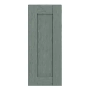 GoodHome Alpinia Matt green wood effect Shaker Highline Cabinet door (W)300mm (H)715mm (T)18mm