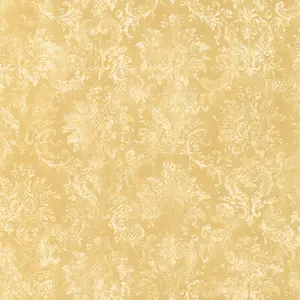 Galerie Stripes And Damask 2 Yellow Gold Canvas Damask Smooth Wallpaper