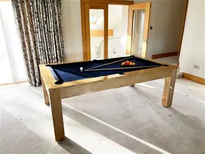 Precision Pool Dining Table - Solid Oak