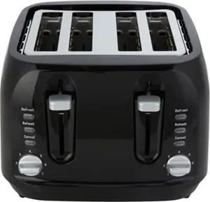 Electricals 4 Slice Toaster - Black