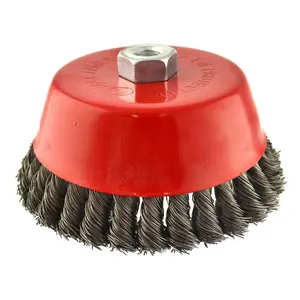 Wire Cup Brush Wheel 150mm for 4 - 1/2" 115mm Angle Grinder Twist Knot