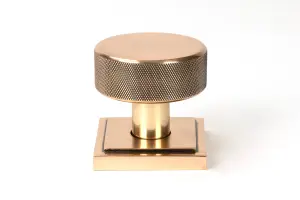 From The Anvil Polished Bronze Brompton Mortice/Rim Knob Set (Square)