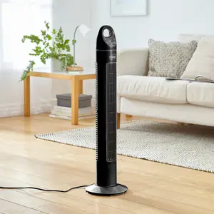 Neo 33 inch Aroma Free Standing 3 Speed Fan - Black