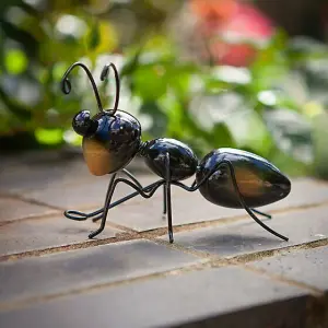 Large Metal Ant Ornament Outdoor Garden Figure Novelty Animal Insect Statue Wall