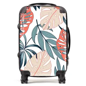 Tropical Leaf Pattern Suitcase - Cabin