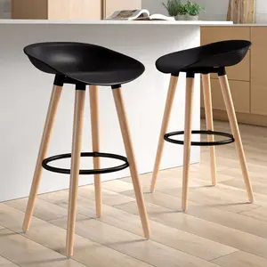 Tata 68cm Bar Stool (Set of 2) Black