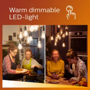 Philips LED Spot Light Bulb, gu10 Spotlight, 3.8W (50 equivalent). Warm Glow Dimmable, 6 Pack