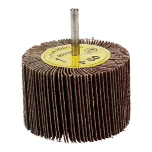 60 Grit Flap Wheel Disc Shaft Mounted Abrasive Sanding Drill 80mm X 50mm