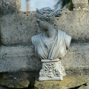 Athena' Greek Goddess Bust Garden Ornament