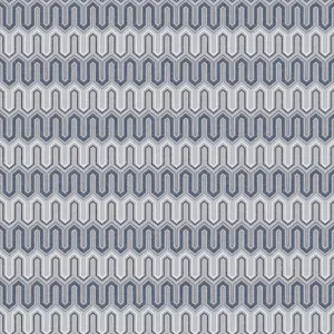 Galerie Geometrix Navy Grey Zig Zag Smooth Wallpaper