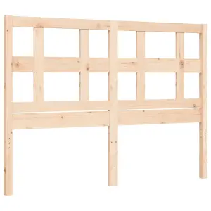 Berkfield Bed Frame with Headboard 120x200 cm Solid Wood