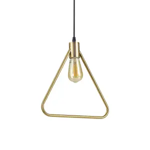 Luminosa Abc 1 Light Ceiling Pendant Antique Brass, E27