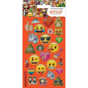 Emoji Foil Stickers Multicoloured (One Size)