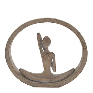 Juliana Yoga Abstract Brown Yoga Figurine