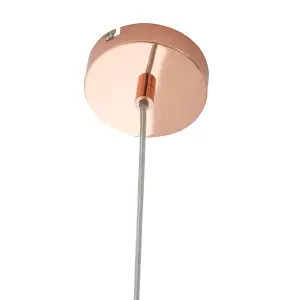 Interiors by Premier Jasper Metal and Copper Pendant Light