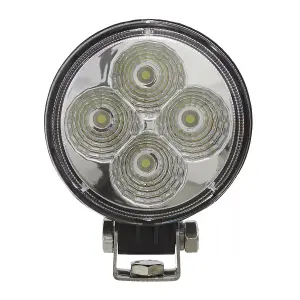 Sealey 12W LED Round Work Light/Mounting Bracket Set Waterproof IP68 LED1R