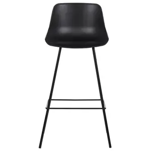 Set of 2 Bar Chairs EMMET Black