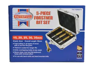 Faithfull  Forstner Bit Set, 5 Piece 15-35mm FAIFORSET5