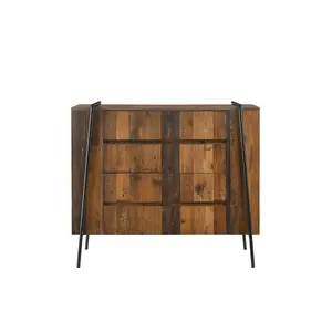 Abbey Rustic Chest of Drawers 4 Drawer Bedroom Living Room Storage Industrial