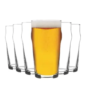 Bormioli Rocco Nonic Pint Beverage Glasses - 570ml - Pack of 4