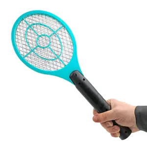 Electric Mosquito Swatter Swat Wasp Killer - Fly Zapper Racket Bug Zapper - With An Activation Button - Ergonomic Lightweight