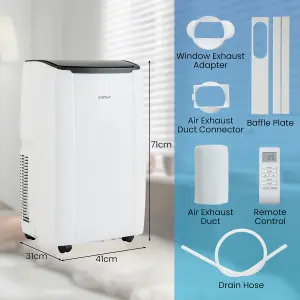 Costway 12000BTU Portable Air Conditioner 5-in-1 Smart WiFi Enabled Home AC Unit