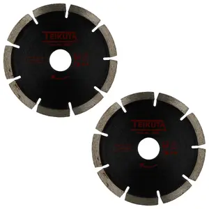 115mm x 8mm Diamond Mortar Raking Disc Pointing Disc Blade Masonry 2pk