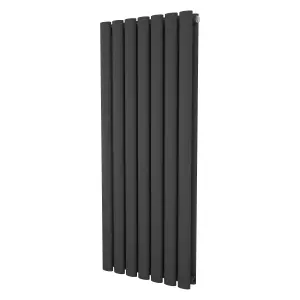 Agadon Neo Duplex Designer Radiator 1000 x 410 mm Textured Anthracite - 2495 BTU - 10 Years Guarantee